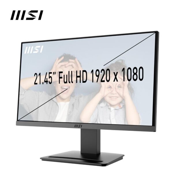 MSI PRO MP223 E2 21.45-Inch Full HD Office Monitor - 1920 x 1080 Resolution, 100Hz, Eye-Friendly Screen, Tilt-Adjustable - HDMI 1.4b, DisplayPort 1.2a