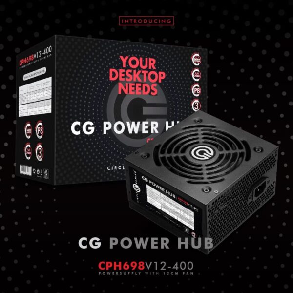 Circle Power Supply | CPH698 V12-400 |12 CM Temperature Controlled Ultra Quiet Fan