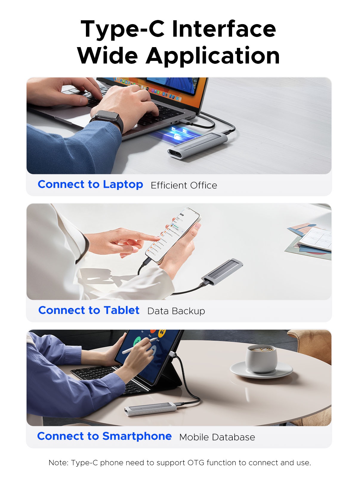 Orico 10Gbps M.2 NVMe SSD Enclosure with Protective Silicone Case - Image 3